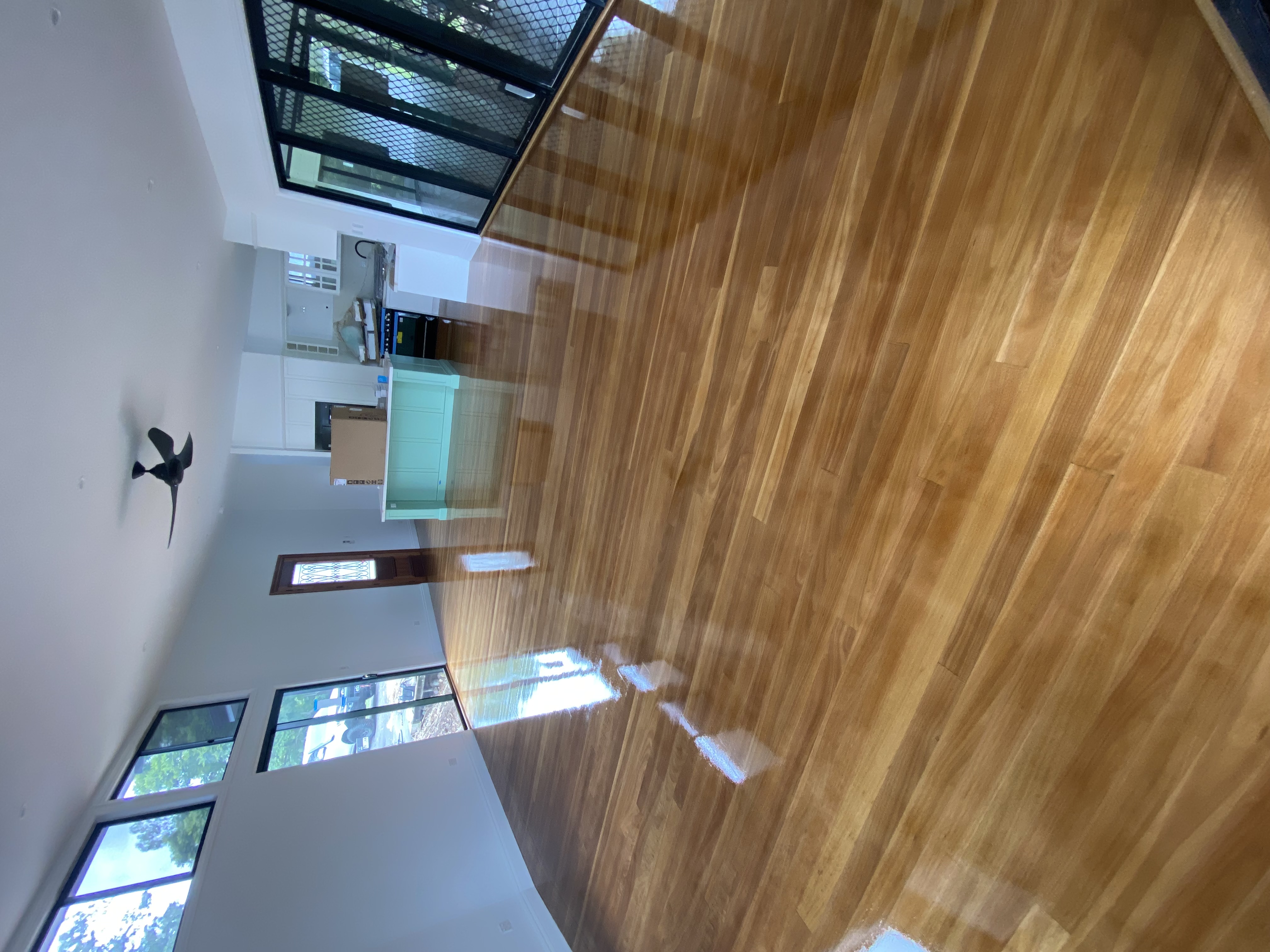 Hardwood floor restored and refinished